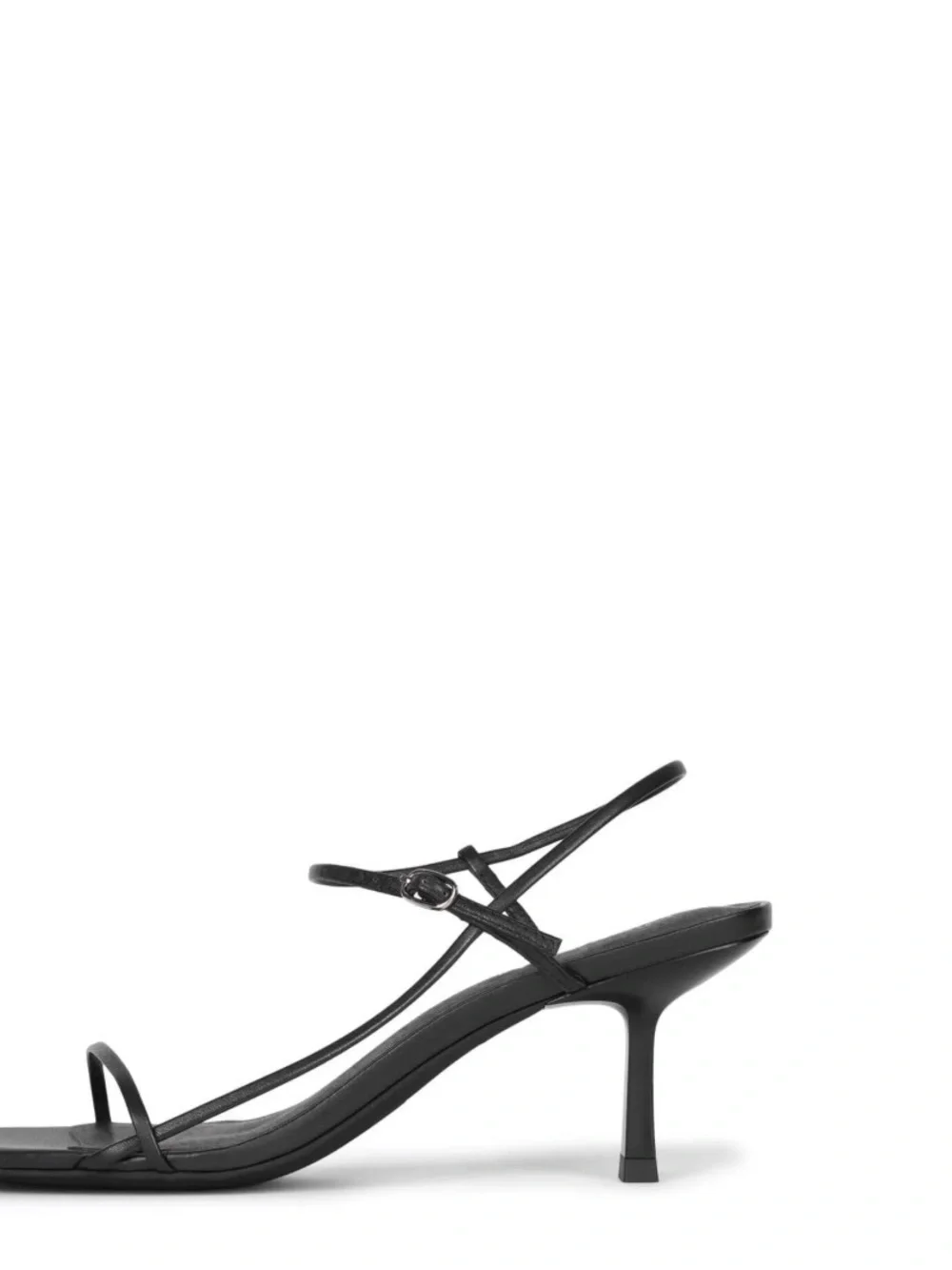 Jeffrey Campbell Black Strappy Kitten Heel Sandal